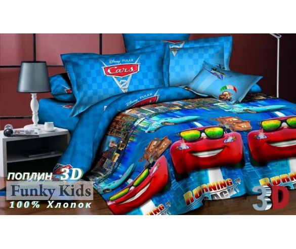 Тачки - постельное белье в детские кровати для детей разных восзрастов