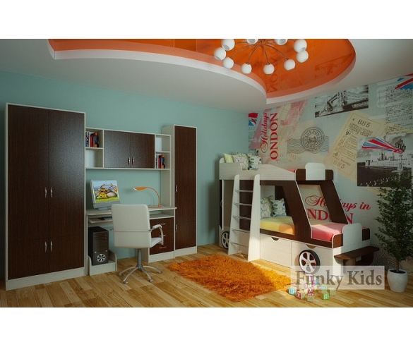 кровать детская двухъярусная купить дешево в москве