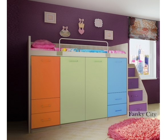 Кровать чердак Фанки Сити