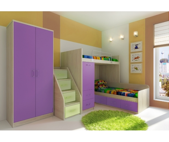 тумба лестница приставная фанки сити для детей 