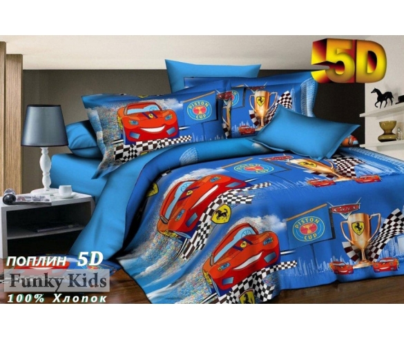 постельное белье Феррари 5d для мальчиков