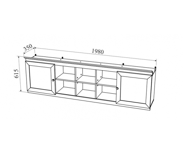 Схема полки Классика Карамель 