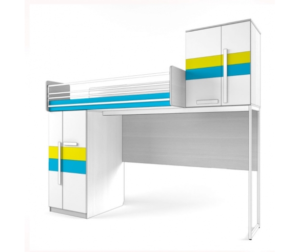 Кровать Твист Олли со сплошным бортиком вверху.