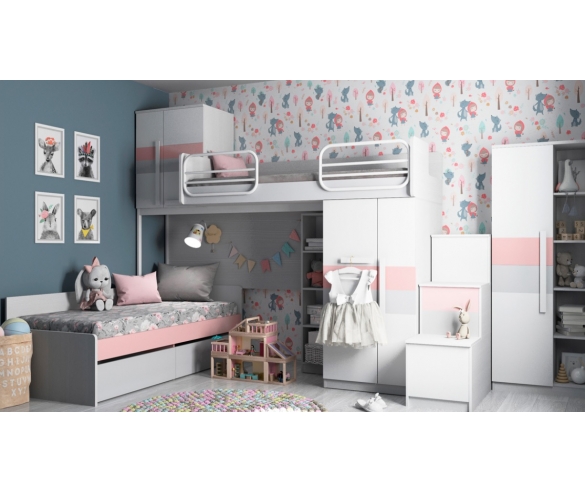 Комната Твист Олли, цвет розовый/серый