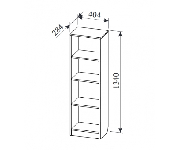 схема с размерами малый стеллаж твист олли