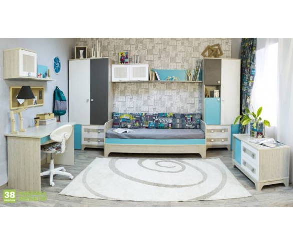 Готовая комната для детей и подростков серии Индиго