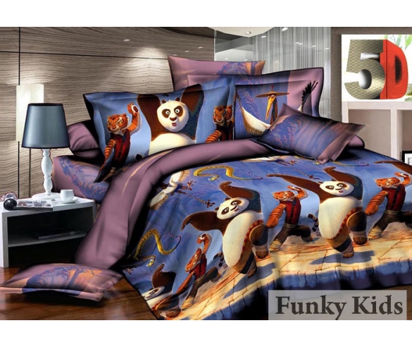 Кунг-Фу Панда - детское постельное белье, комплект 1,5 спальный 