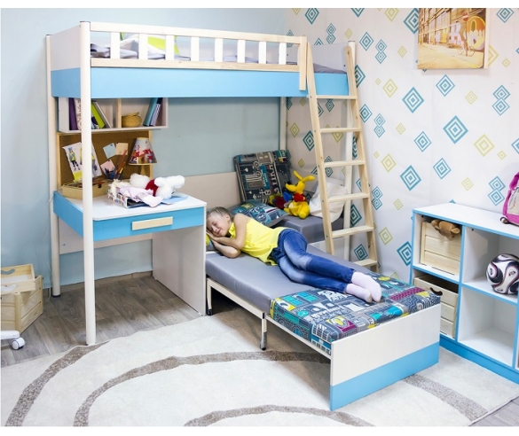 Кровать дыухъярусная для детей и подростков Феникс фабрика 38 попугаев