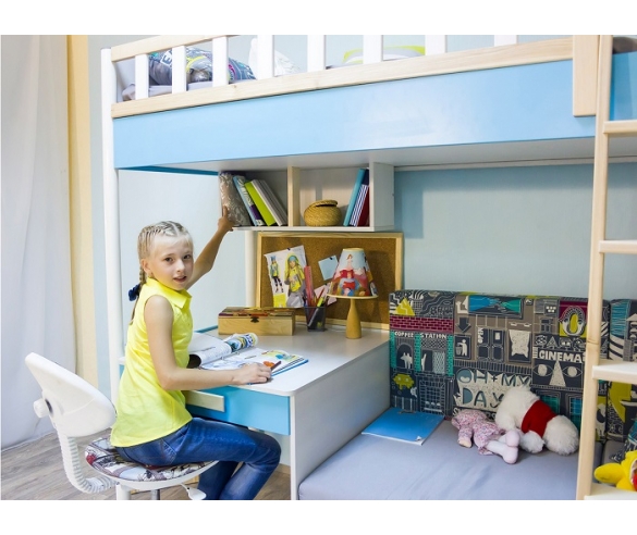 кровать двухъярусная феникс мебель для детей от фабрики 38 попугаев