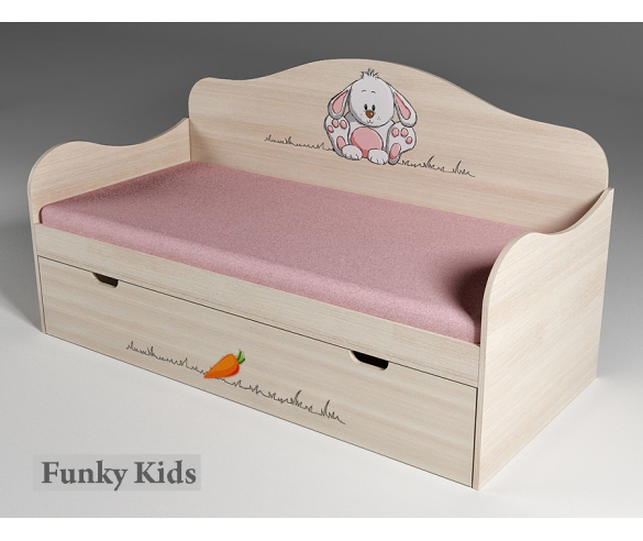 Детская низкая кровать Зайчонок, арт. 40004