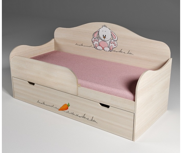 Кровать зайчонок и бортик ограничитель