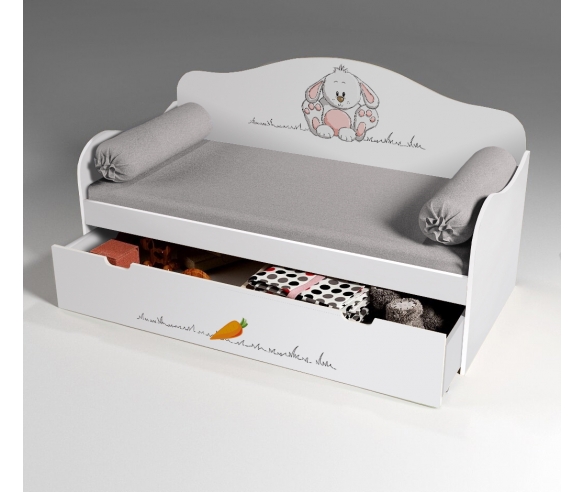 Детская низкая кровать Зайка, арт. 40004