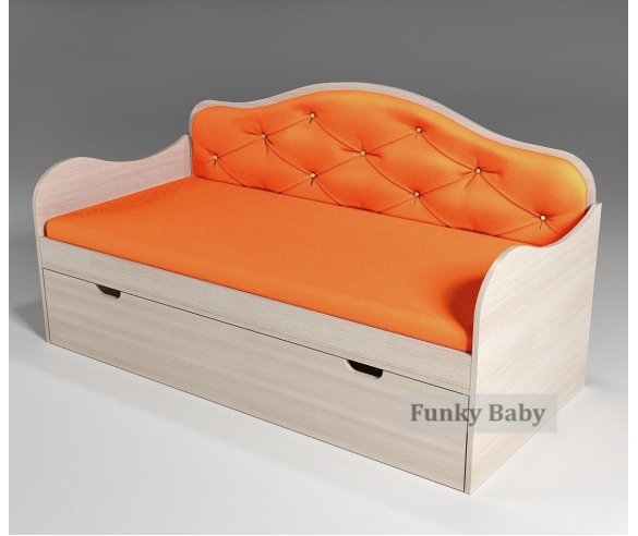 Кровать для детей Ажур, цвет оранжевый 