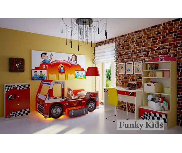 Мебель Фанки Авто + Пожарная кровать-машина 