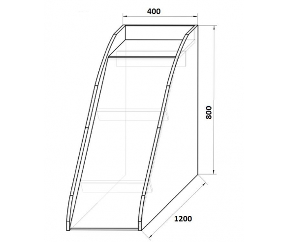 Горка 13/18 серии Винни Пух - размеры и схема 