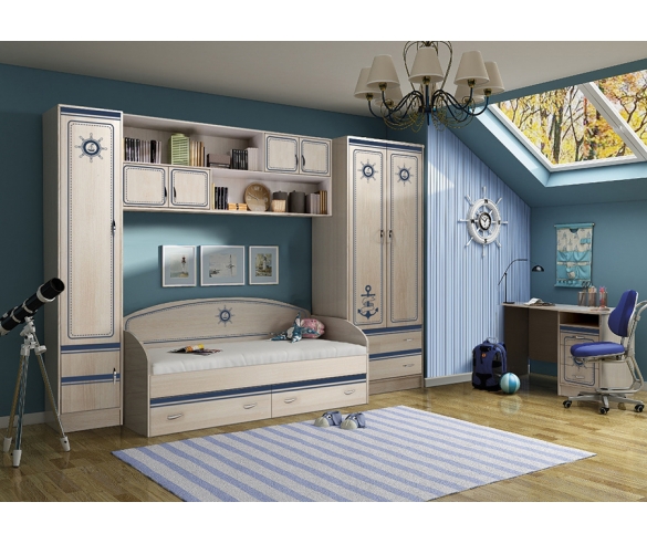 Мебель для детей и подростков серии Капитан Фанки Кидз - готовая комната 