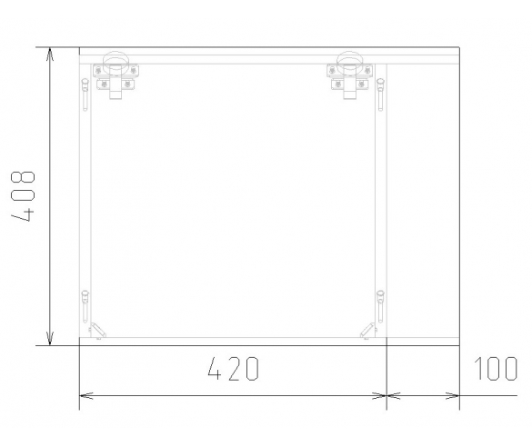 Схема и размеры антресоли Фанки Кидз к двухдверным шкафам