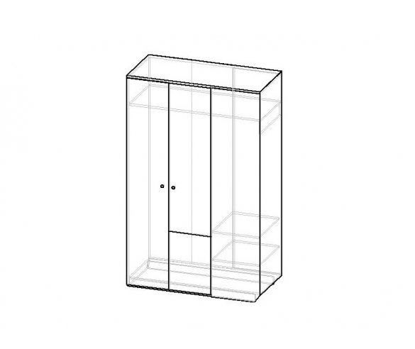 внутреннее наполнение двухдверного шкафа 