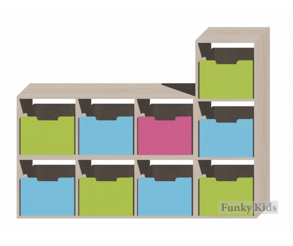 Стеллаж для детских игрушек 13/69 + ящик для игрушек 13/70СВ