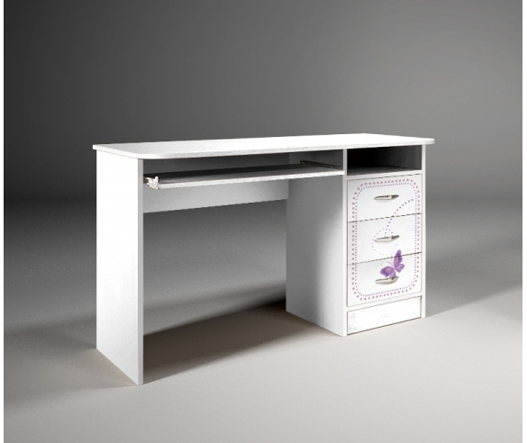 Стол письменный Лилак в белом цвете