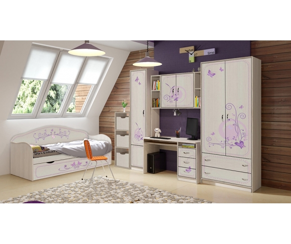 Мебель для детей Фанки Кидз Лилак - готовая комната 