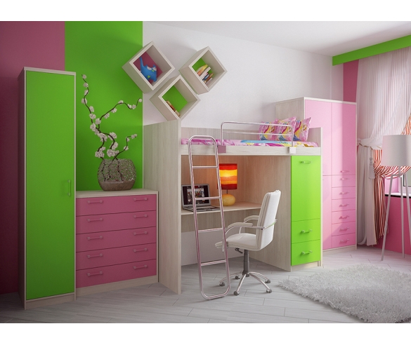 готовая комната Фанки Сити - мебель для детей 