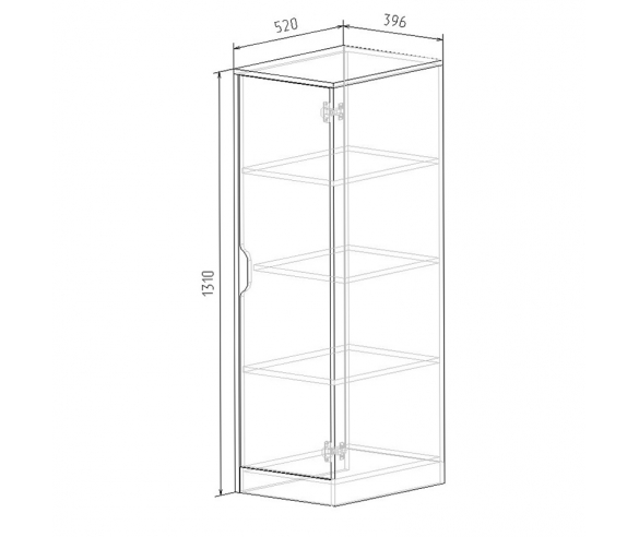 Схема и размеры пенала Фанки Кидз Домик 