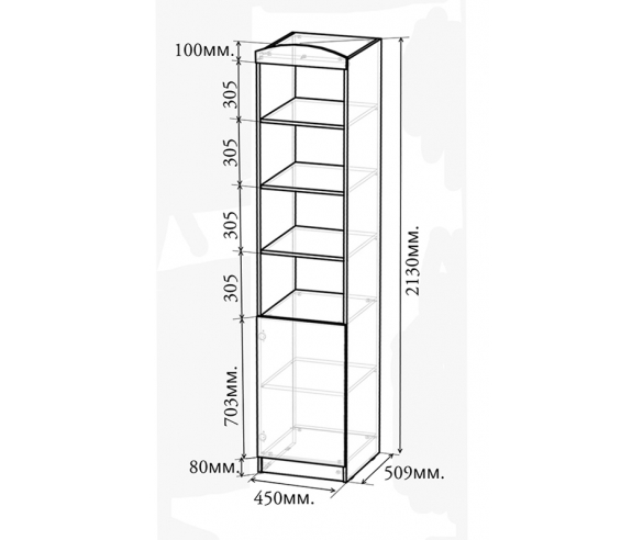 Схема стеллажа Фанки Тревел ФТР-02