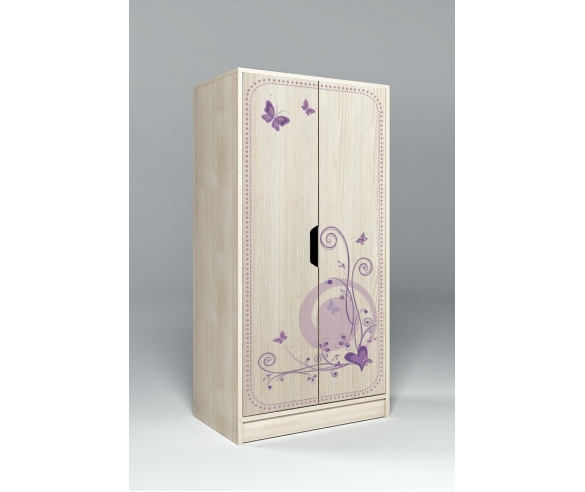 Шкаф двухдверный Фанки Лилак в цвете дуб Кремона