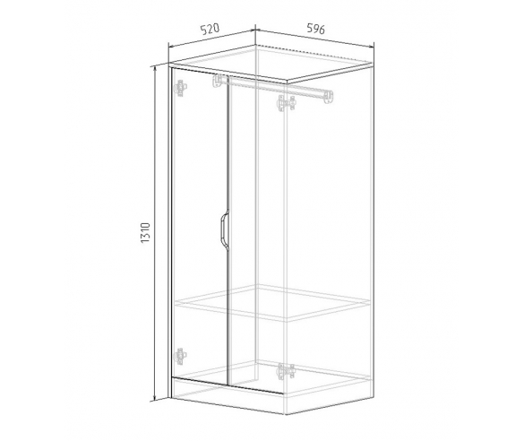 Детский шкаф Фанки Тревел: размеры и схема 