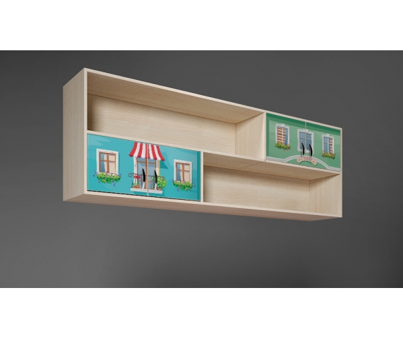 Надкроватный мост Волшебный Город в цвете Дуб Кремона 