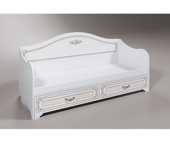 Кровать в цвете декора Мокко