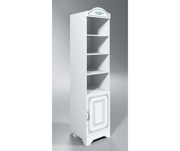 Стеллаж Ноктюрн: цвет декора Аквамарин