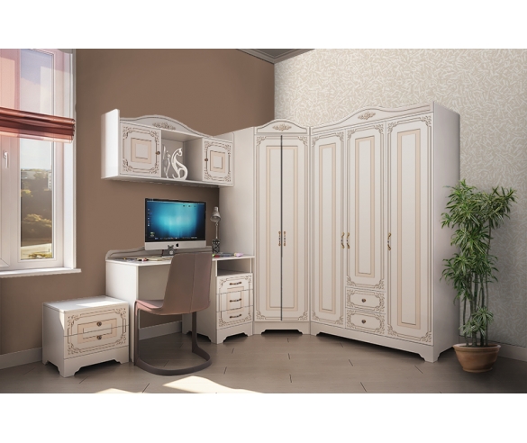 Композиция Ноктюрн в цвете Мокко с тумбочкой