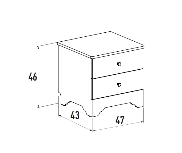 Схема тумбы Ноктюрн