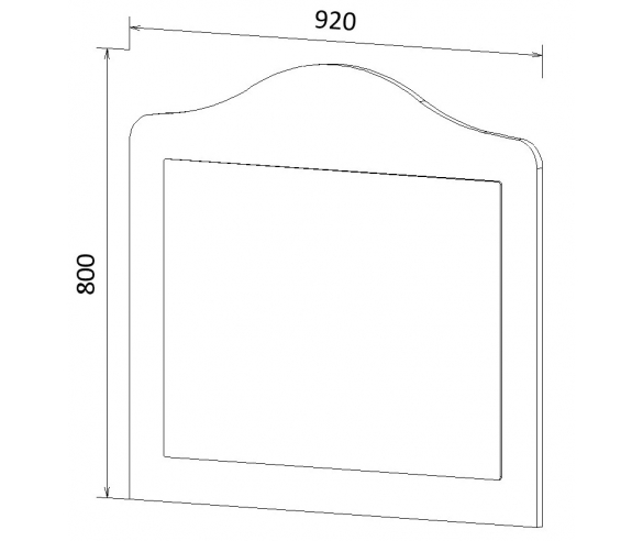 Размеры зеркала Ноктюрн 