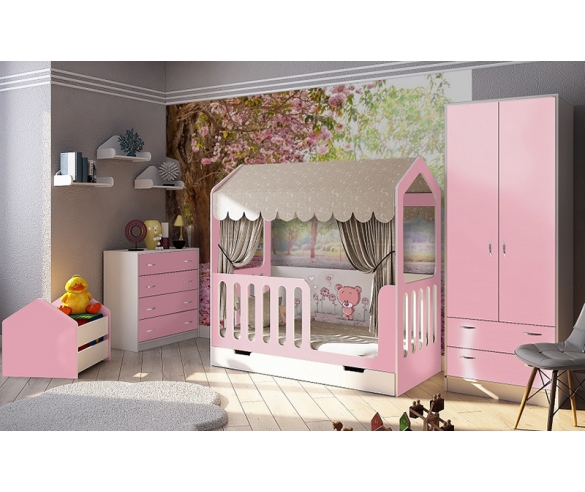 Детская кровать Домик Сказка и мебель Фанки Кидз 