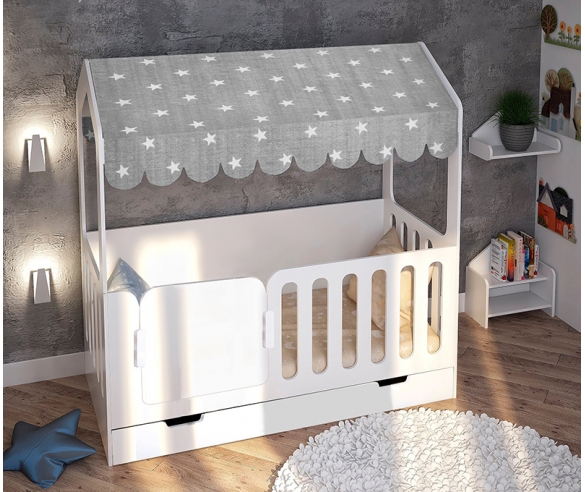 Кровать Сказка ДС-1 со сплошным бортиком