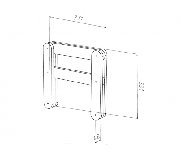 размеры бортика Домик Сказка 