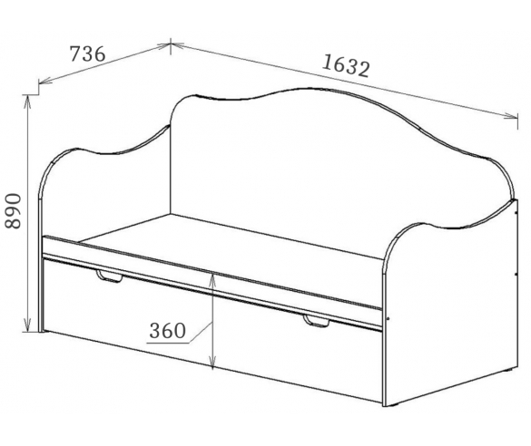 Размеры детской кровати Мишка