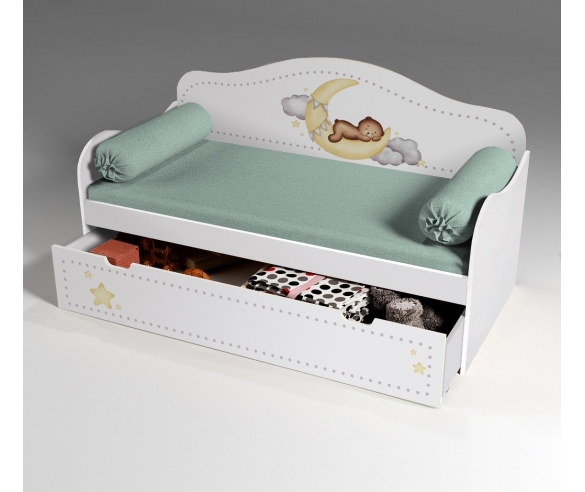 Кровать с рисунком Мишка 40029