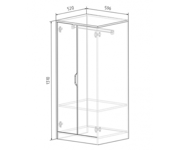 Схема и размеры шкафа Мишка