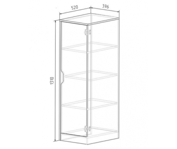 Схема и размеры пенала Мишка МК-23/5
