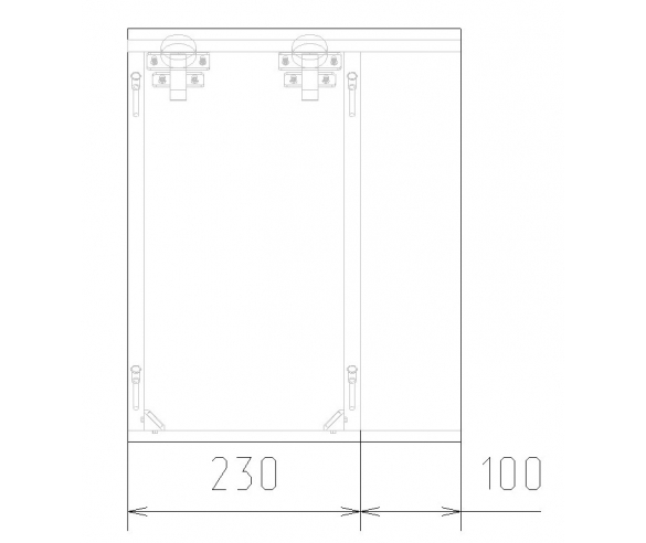 Схема антресоли для стеллажа 13/4