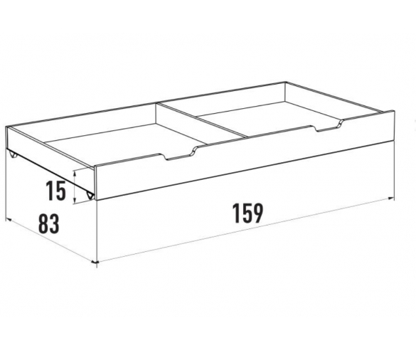 Схема с размерами ящика ДС-2