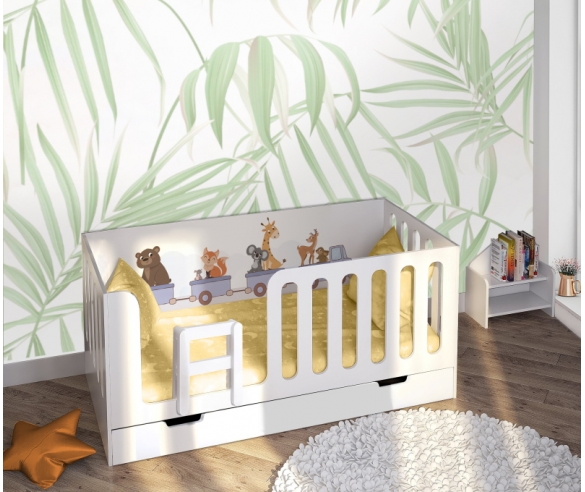 Детская кровать с высоким бортиком Сказка 