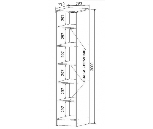 Схема стеллажа Мишка