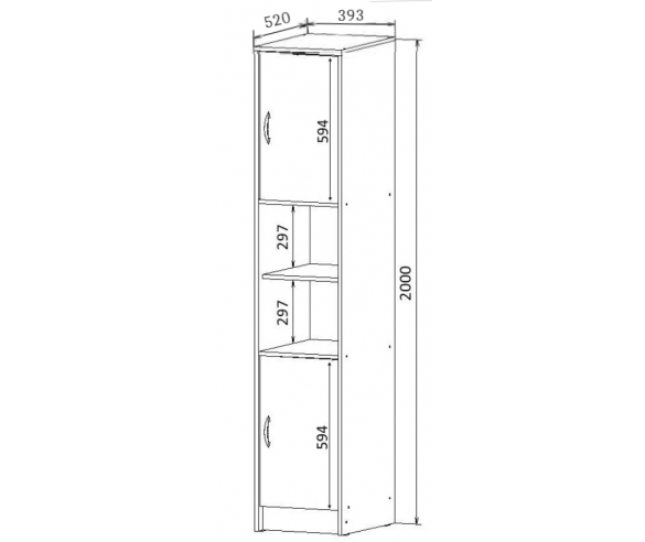 Размеры и схема стеллажа Мишка
