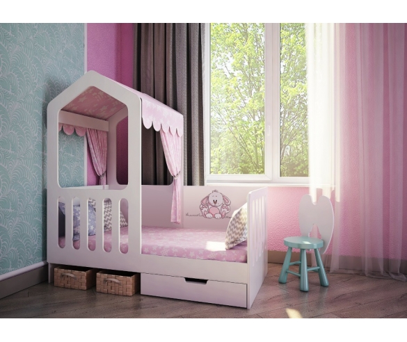 Детская домик Сказка ДС-15, рисунок Зайка