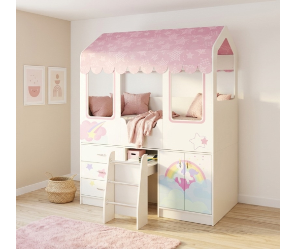 Кровать с рисунком Пони